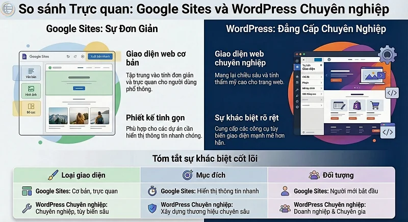 So s&aacute;nh web 0đ v&agrave; web chuy&ecirc;n nghiệp