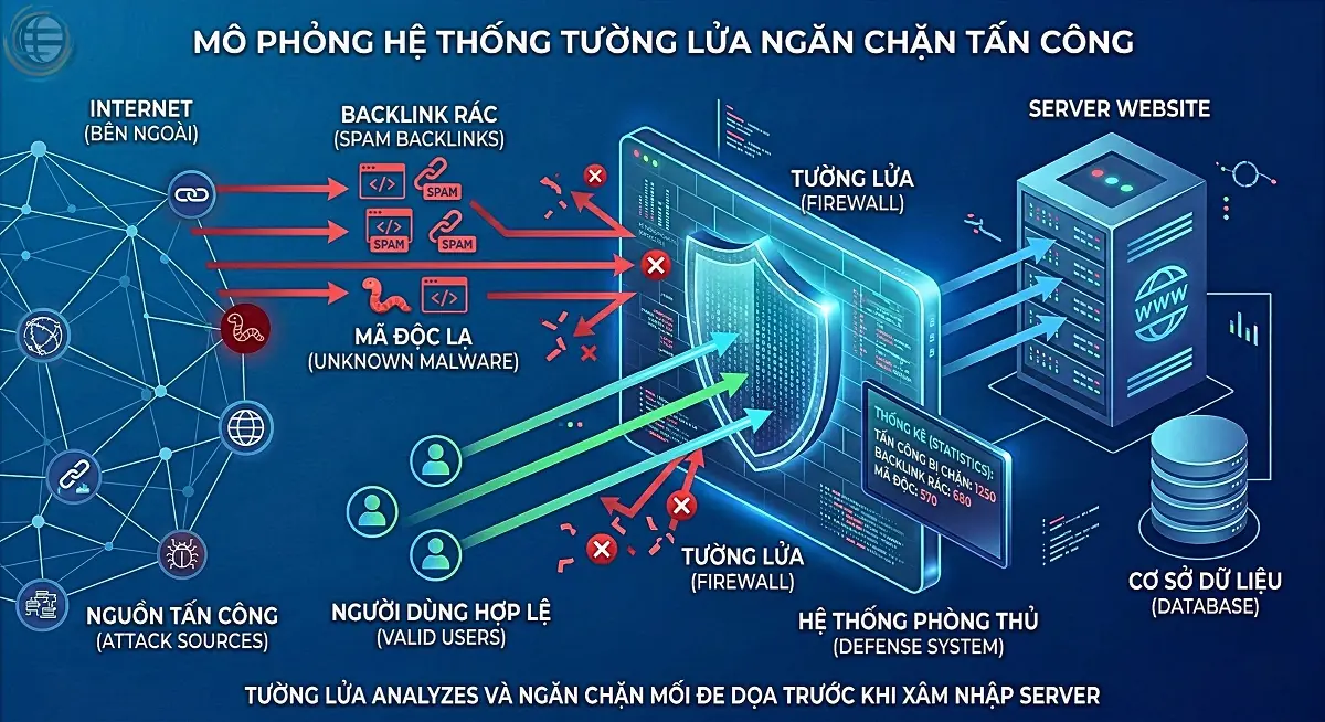 Website bị d&iacute;nh m&atilde; độc/SEO bẩn