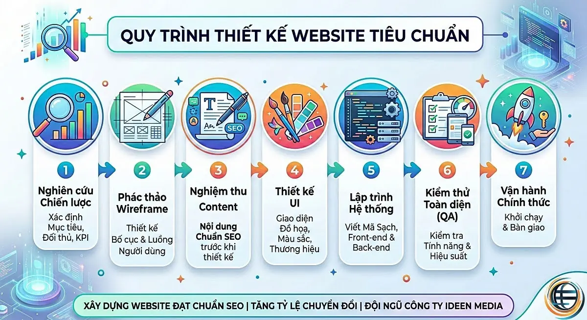 Quy tr&igrave;nh thiết kế website