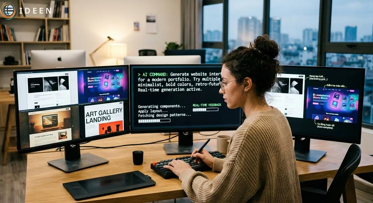 Thiết kế web bằng AI